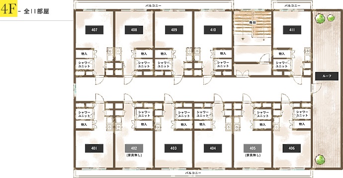 x-garden桜台間取り図4Ｆ